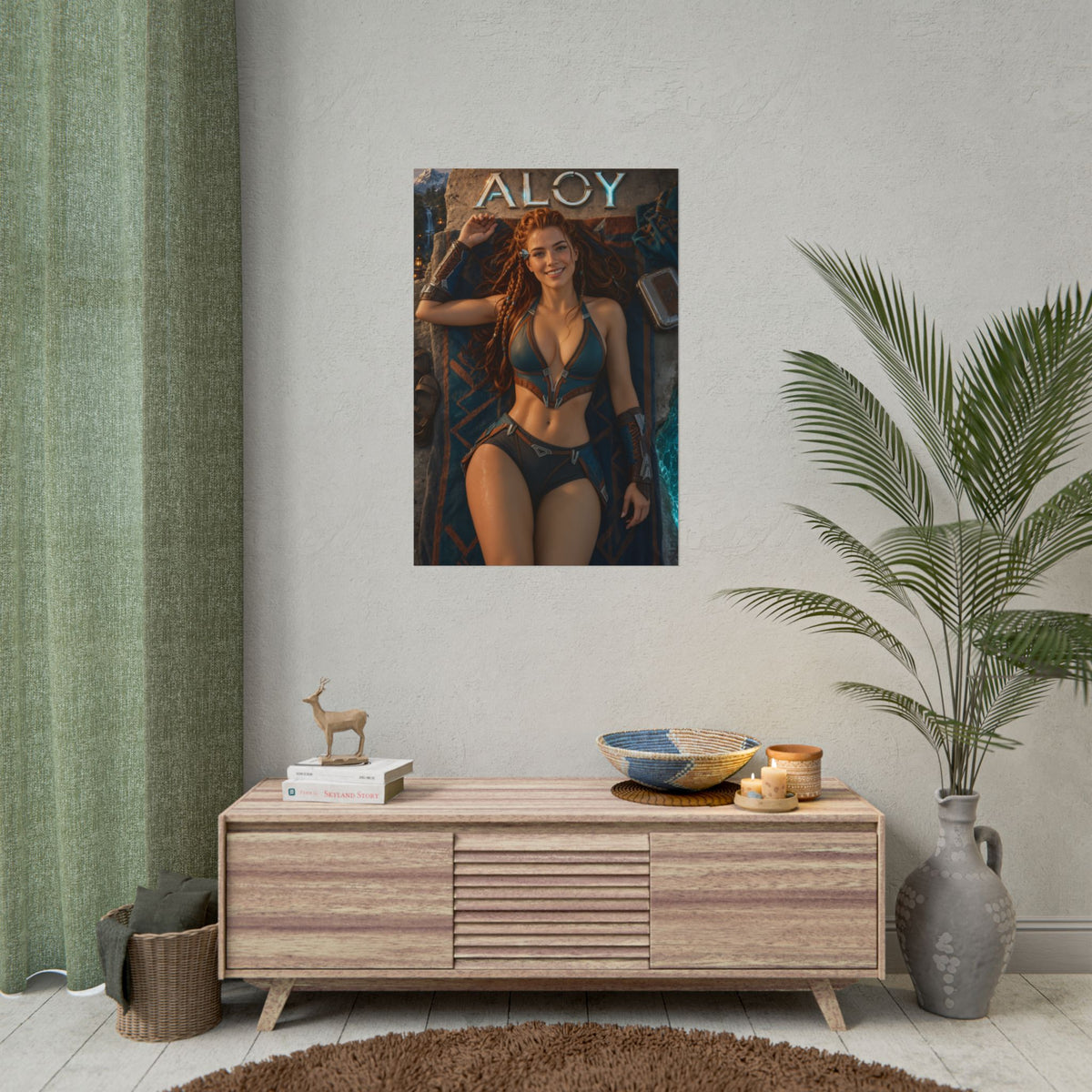 Gaming Wall Art Aloy Horizon Poster Bedroom Game Room Decor Art Print