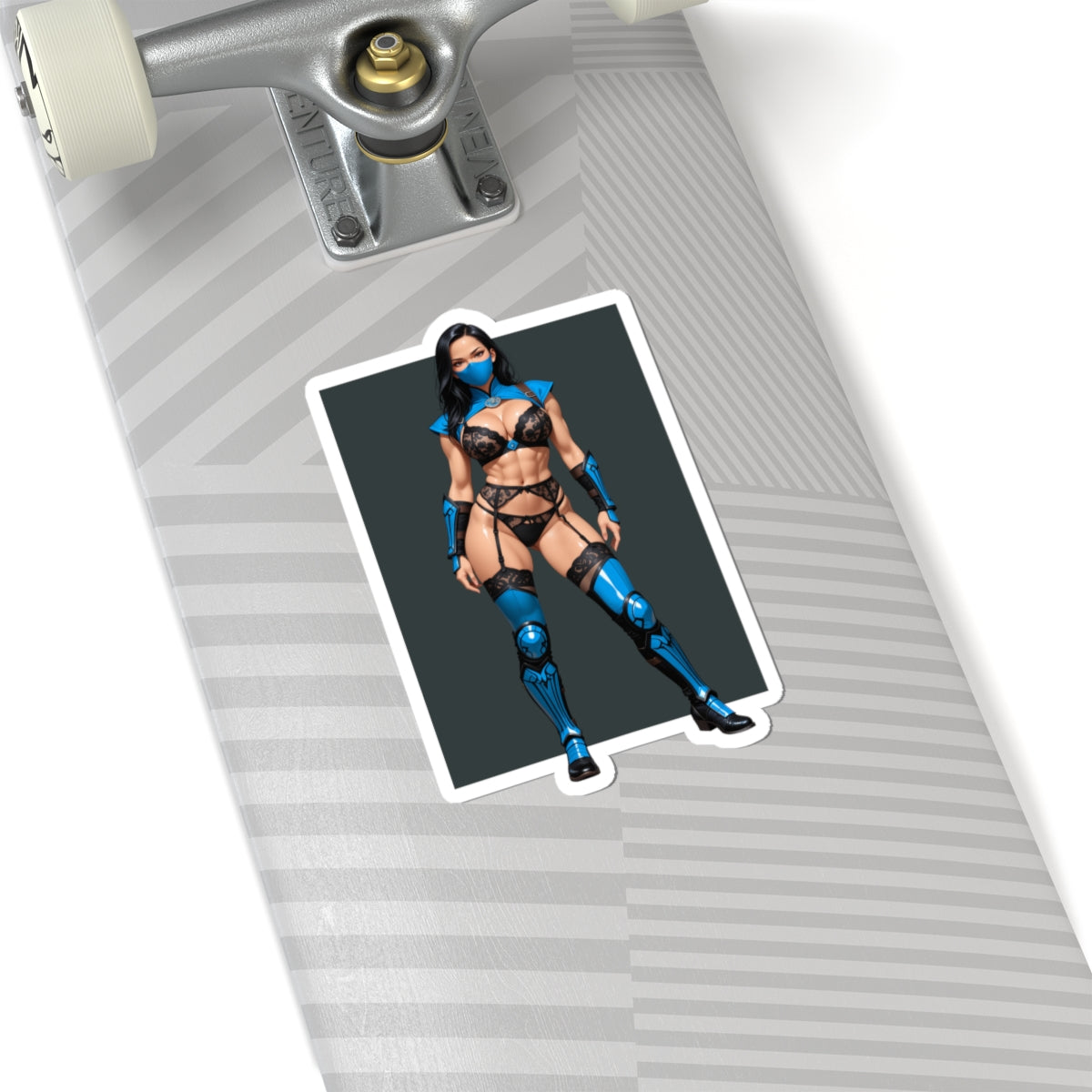 Kitana-Aufkleber – Ninja-Krieger-Vinylaufkleber für Laptops und den Innenbereich