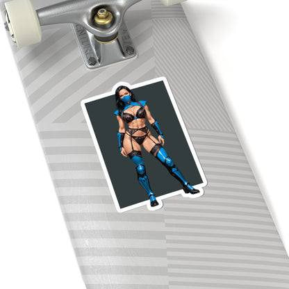 Kitana-Aufkleber – Ninja-Krieger-Vinylaufkleber für Laptops und den Innenbereich