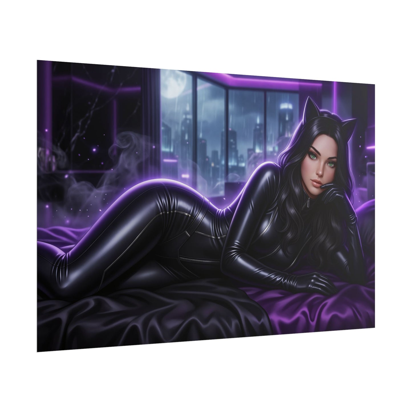 Catwoman Poster, DC Comics Wall Art, Superhero Print, Room Decor