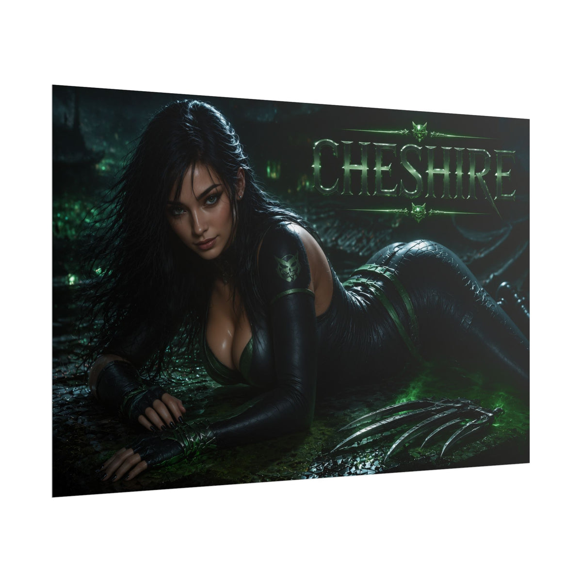 Comic Wall Art Cheshire Poster Heroine Room Decor Collectible Character Print