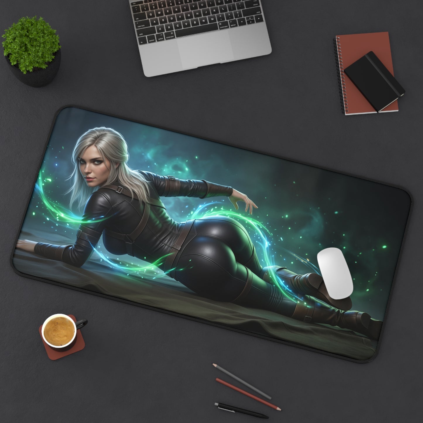 The Witcher Mouse Pad, Ciri Desk Mat, Gamer Room Decor