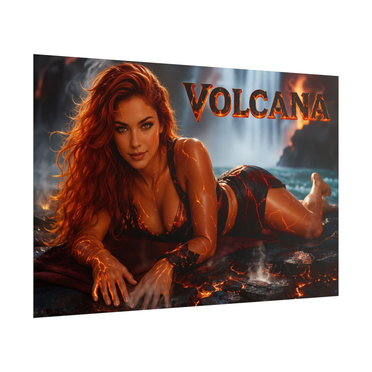Volcana Wall Art Poster Comic Room Decor Collectible Character Print