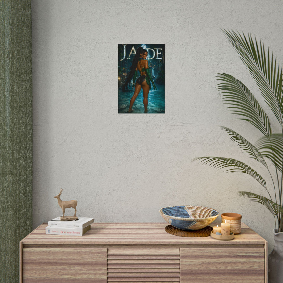 Jade Mortal Kombat Poster PC Gaming Wall Decor Bedroom Art Collector Gift