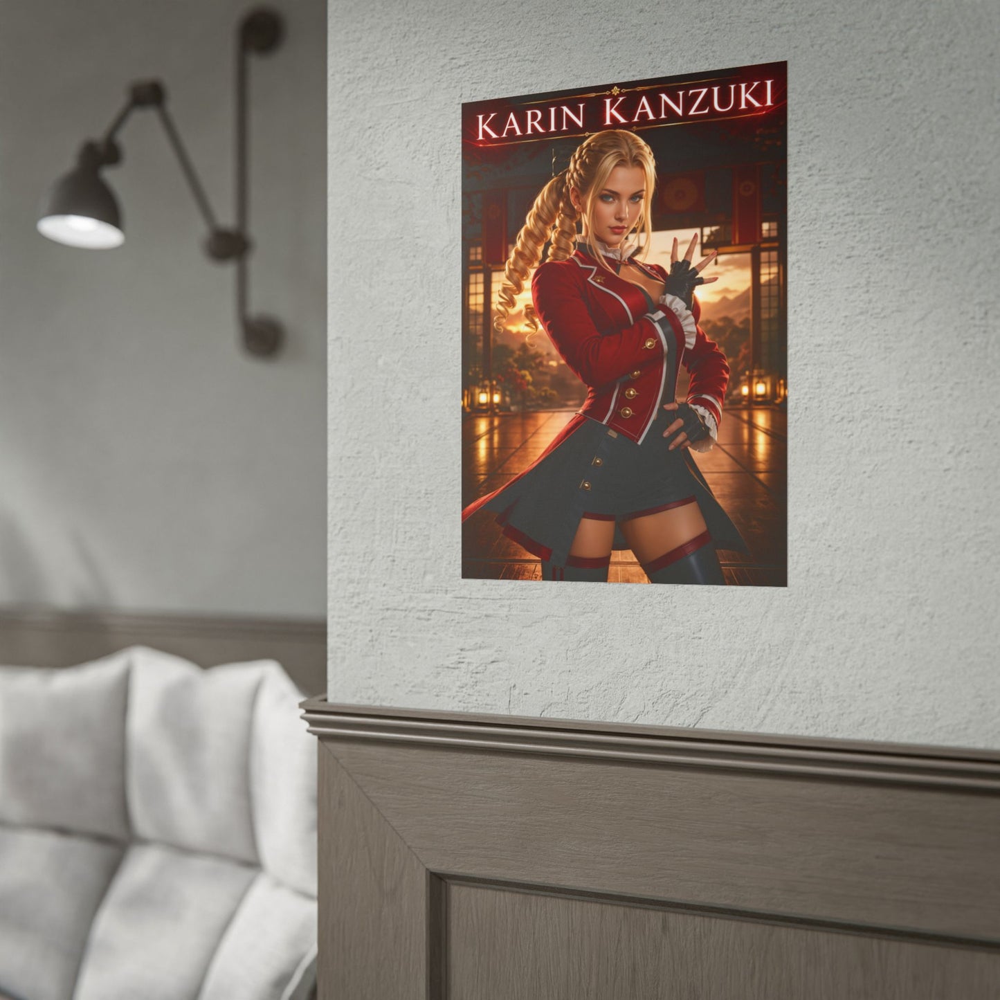 Karin Kanzuki Poster, Street Fighter Wall Art, Gaming Poster, Room Decor