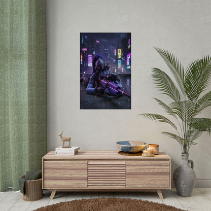 Widowmaker Overwatch Poster, Overwatch Wall Art Print, Sniper Girl Decor, Gaming Setup Wall Art, Gamer Gift