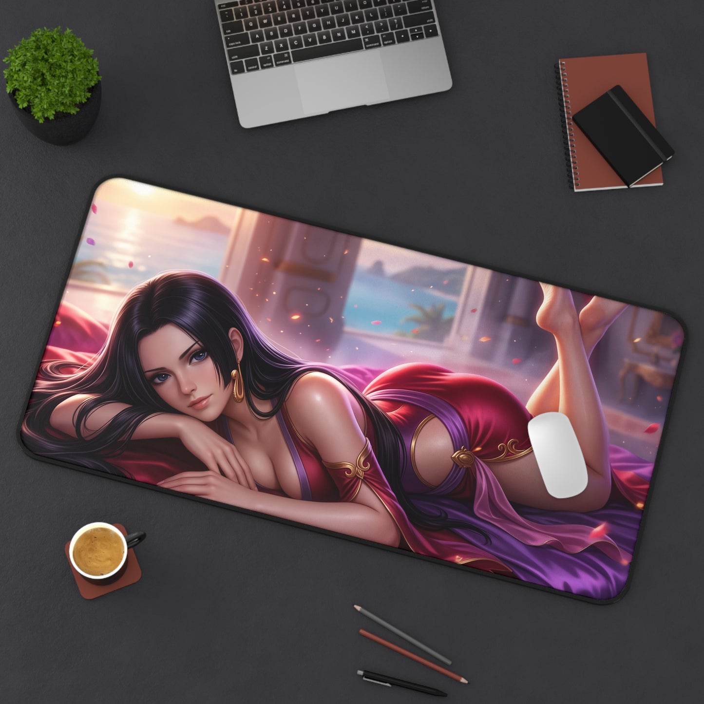 One Piece Mouse Pad, Boa Hancock Desk Mat, Anime Decor