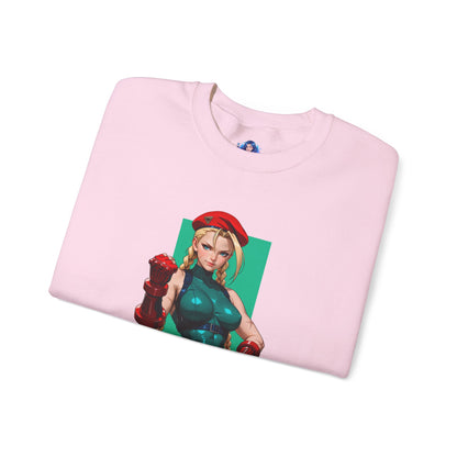 Cammy White Sweatshirt, Street Fighter Crewneck, Premium Gaming Apparel for Fans