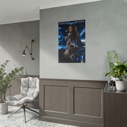 Miranda Lawson Poster, Mass Effect Wall Art, Sci Fi Gaming Print Decor
