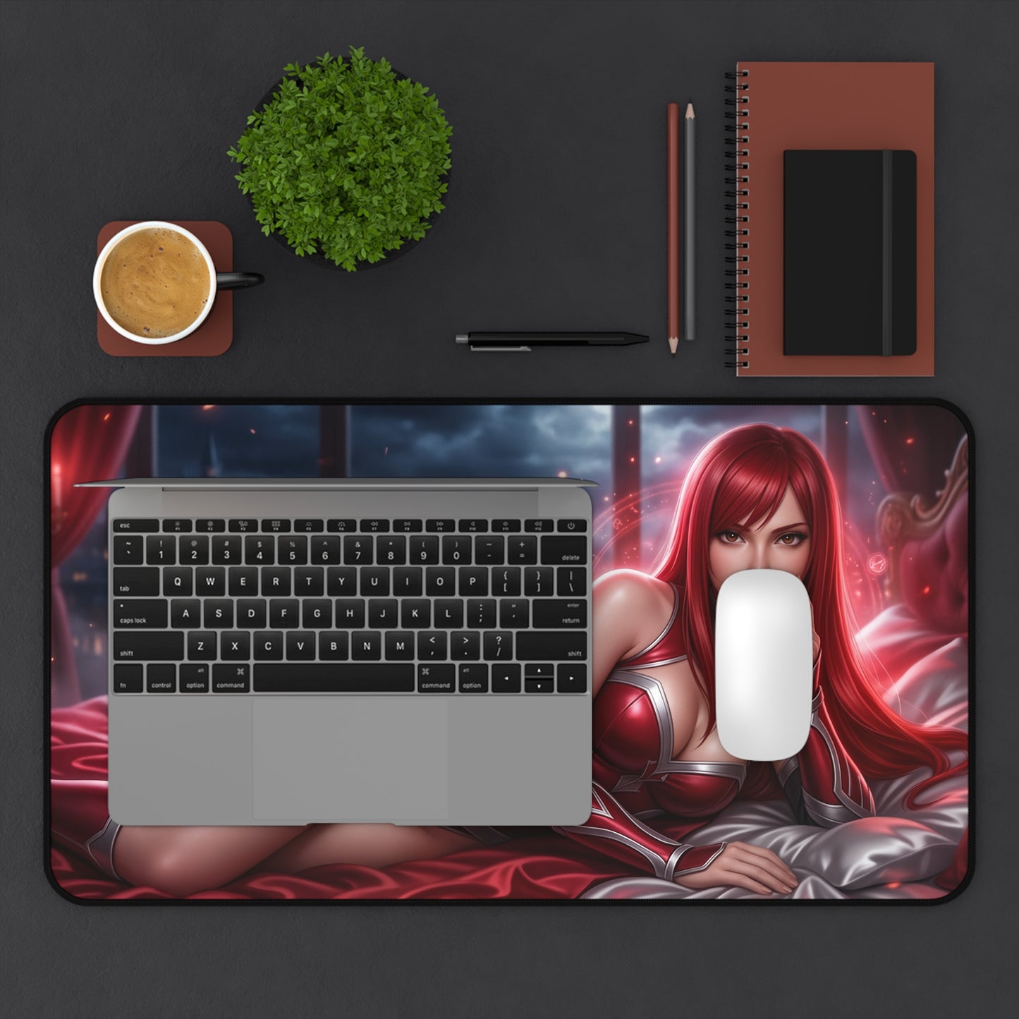 Fairy Tail Mouse Pad, Erza Scarlet Desk Mat, Gamer Gift