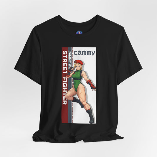 Cammy White T-Shirt | Street Fighter Anime Tee for Gamers & Fighting Game Fans - Bella Canvas tee with anime Cammy artwork