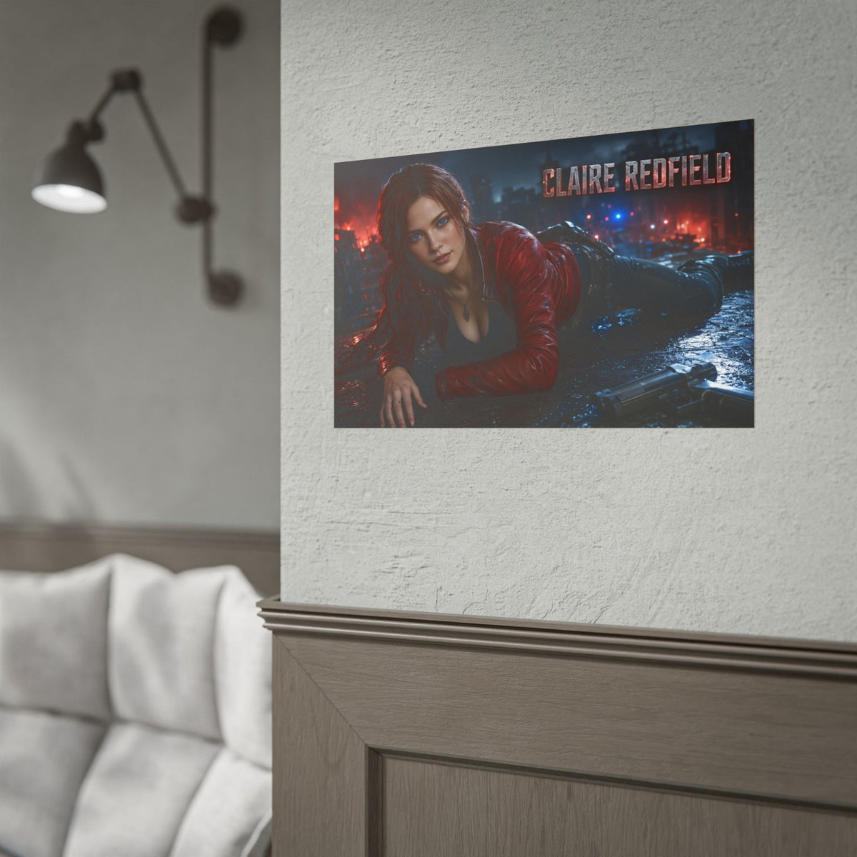 Game Room Decor Claire Redfield Poster Character Wall Art Gamer Gift