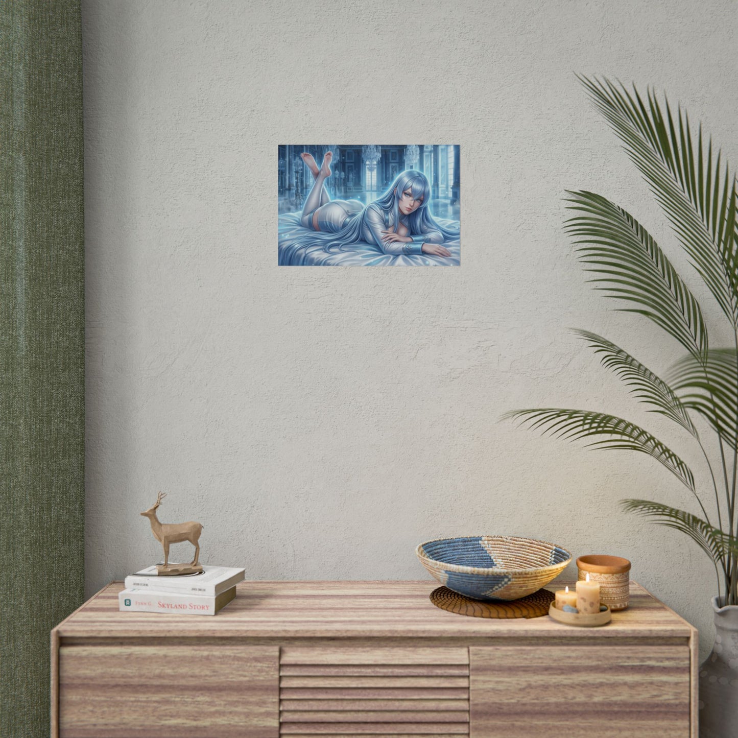 Esdeath Poster, Anime Wall Art, Fantasy Anime Print, Gamer Decor