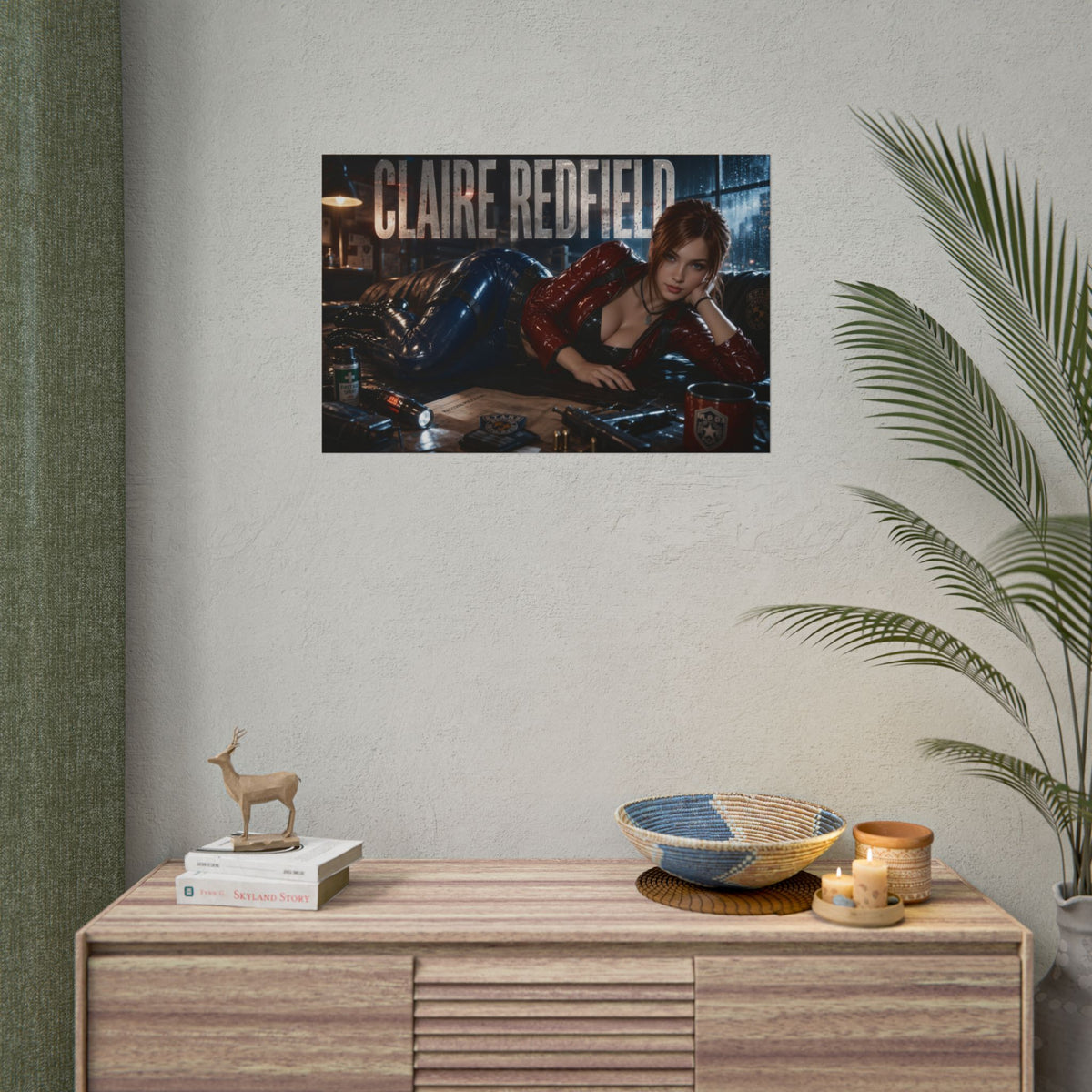 Claire Redfield Resident Evil Poster Gaming Wall Art Gamer Room Decor Art Print