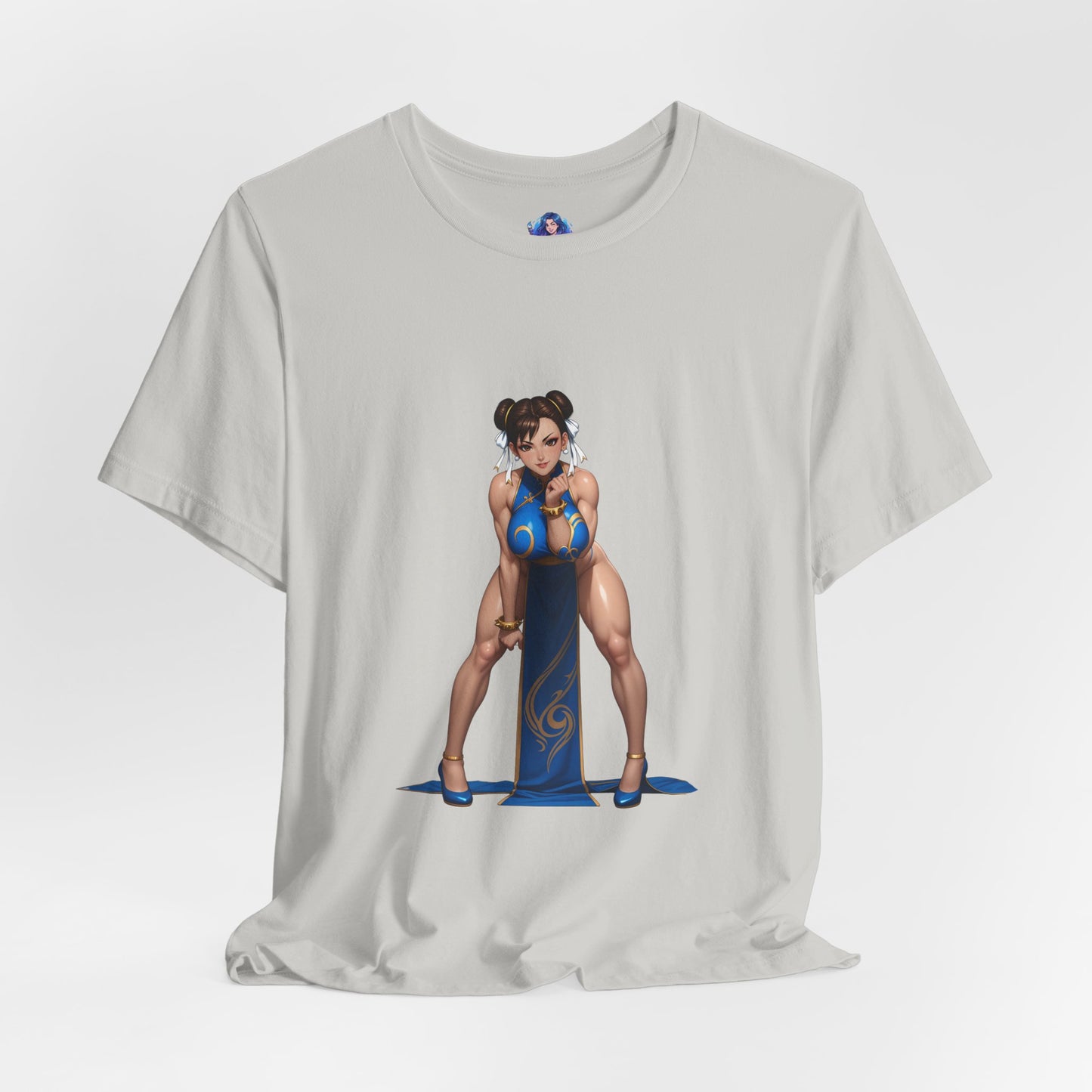 Chun-Li T-Shirt | Street Fighter Grafik-T-Shirt für Gamer &amp; Anime-Fans | Kämpfer-Waifu-Shirt