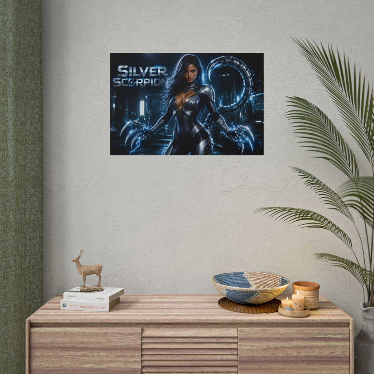 Silver Scorpion Comic Poster Character Wall Art Collector Room Decor Art Print
