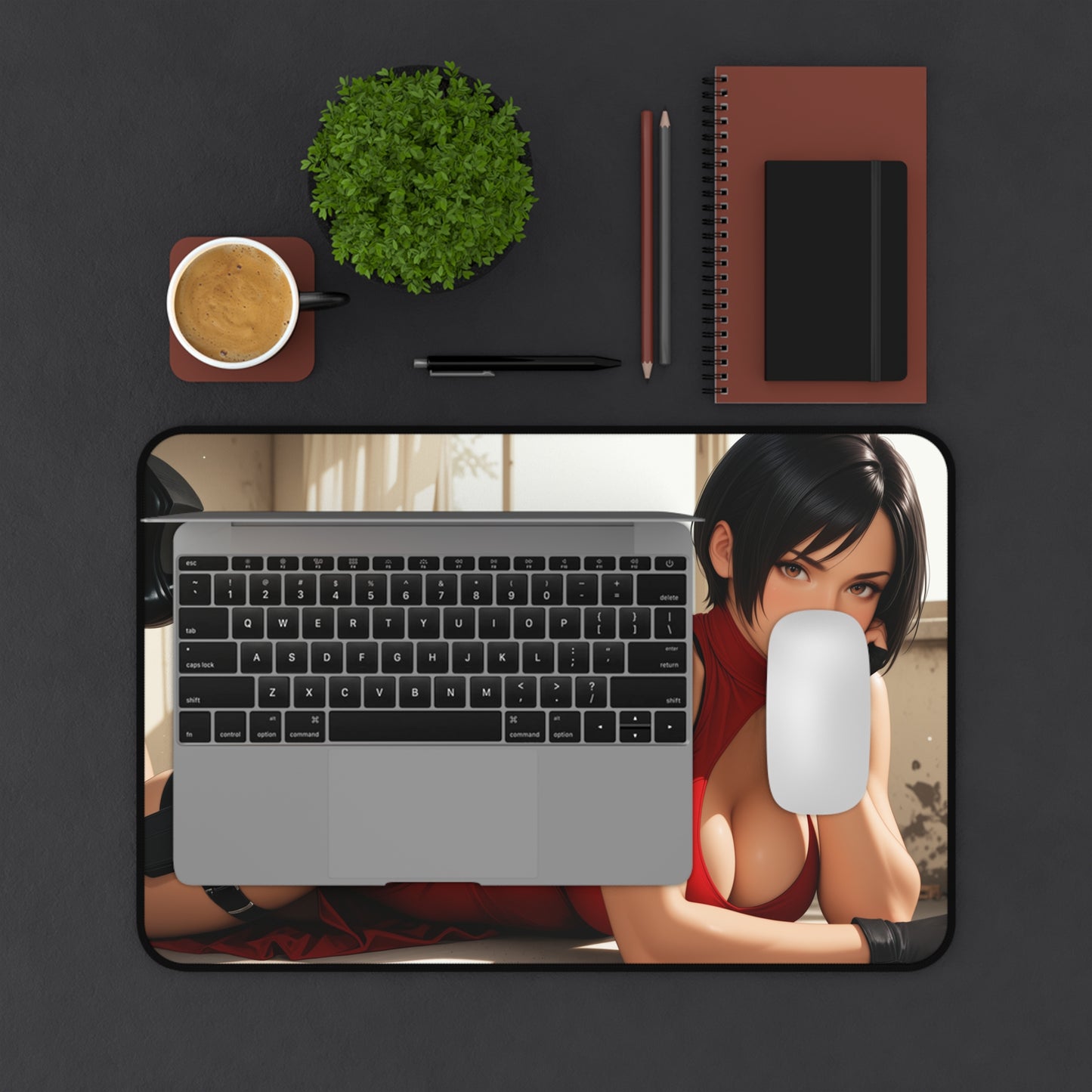 Ada Wong Desk Mat, Action Game Heroine Mouse Pad, Gaming Desk Setup