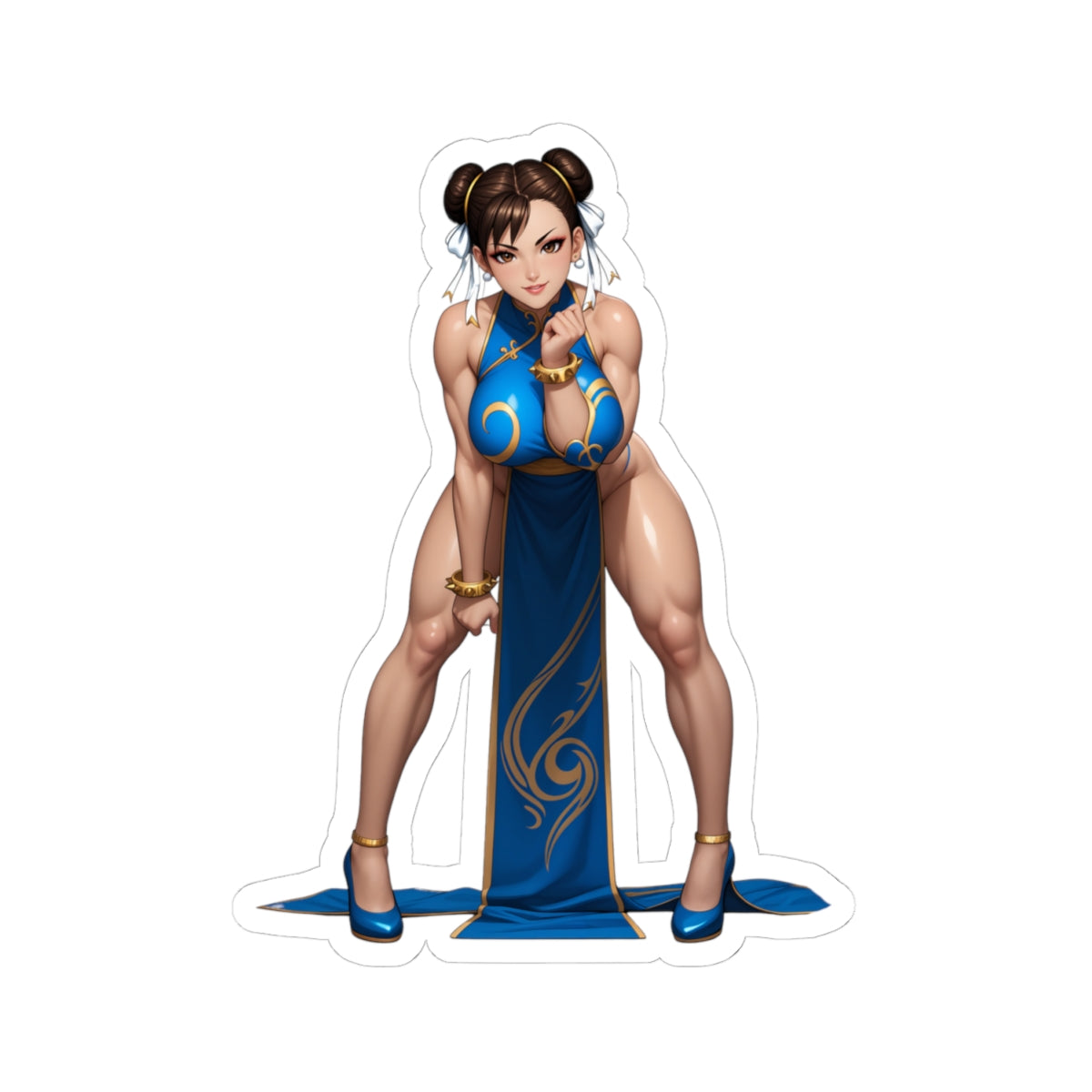 Наклейка Чун-Лі – вінілова наклейка Street Fighter для ноутбуків, журналів та декору інтер'єру