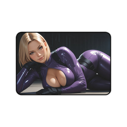 Nina Williams Desk Mat, Tekken Heroine Mouse Pad, Fighter Girl Gaming Desk Setup