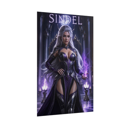 Sindel Mortal Kombat Poster MK Gaming Wall Art Print Decor