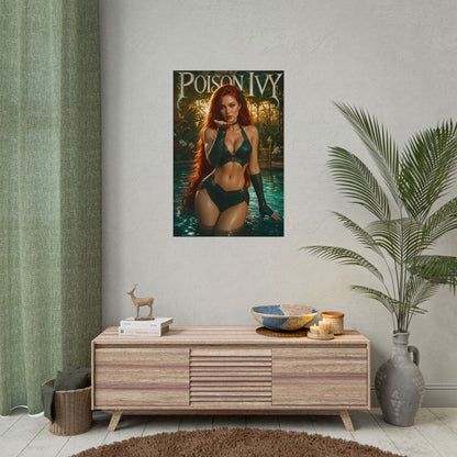 Poison Ivy Character Poster Comic Style Wall Decor Bedroom Collector Gift