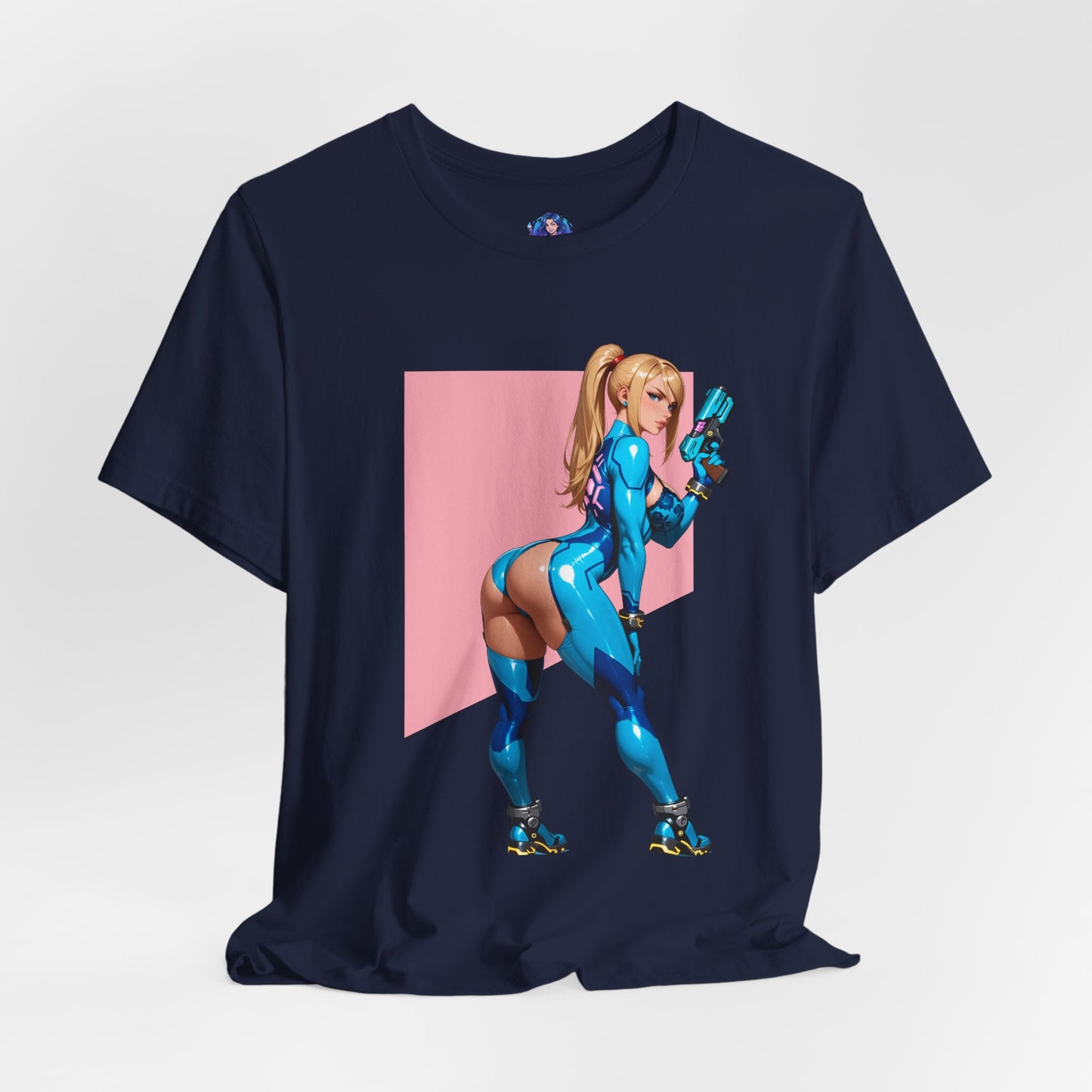 Samus Aran T-Shirt | Sci-Fi-Heldin-Shirt für Gamer und Otaku-Fans | Zero Suit Kriegerin-Shirt