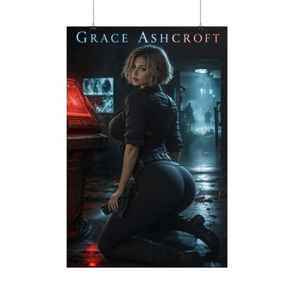 Grace Ashcroft Poster, Survival Horror Wall Art, Gaming Print Decor