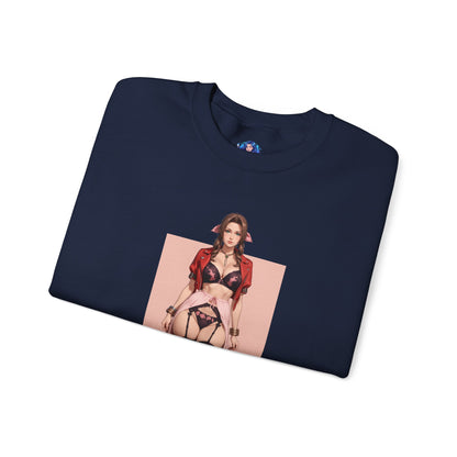 Толстовка Aerith Gainsborough, FFVII Crewneck, елегантний ігровий одяг для колекціонерів