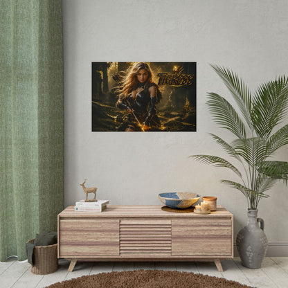 Comic Wall Art Tigress Poster Heroine Room Decor Collectible Character Print