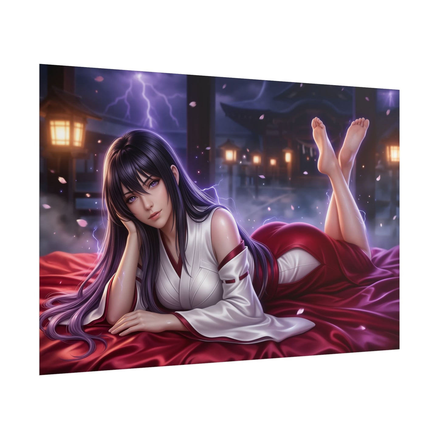 Akeno Himejima Poster, Anime Wall Art, Gaming Poster, Pin Up Decor
