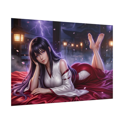Akeno Himejima Poster, Anime Wall Art, Gaming Poster, Pin Up Decor