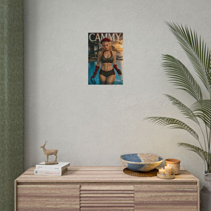 Cammy White Street Fighter Poster Wall Art Character Room Decor Collectible Prin