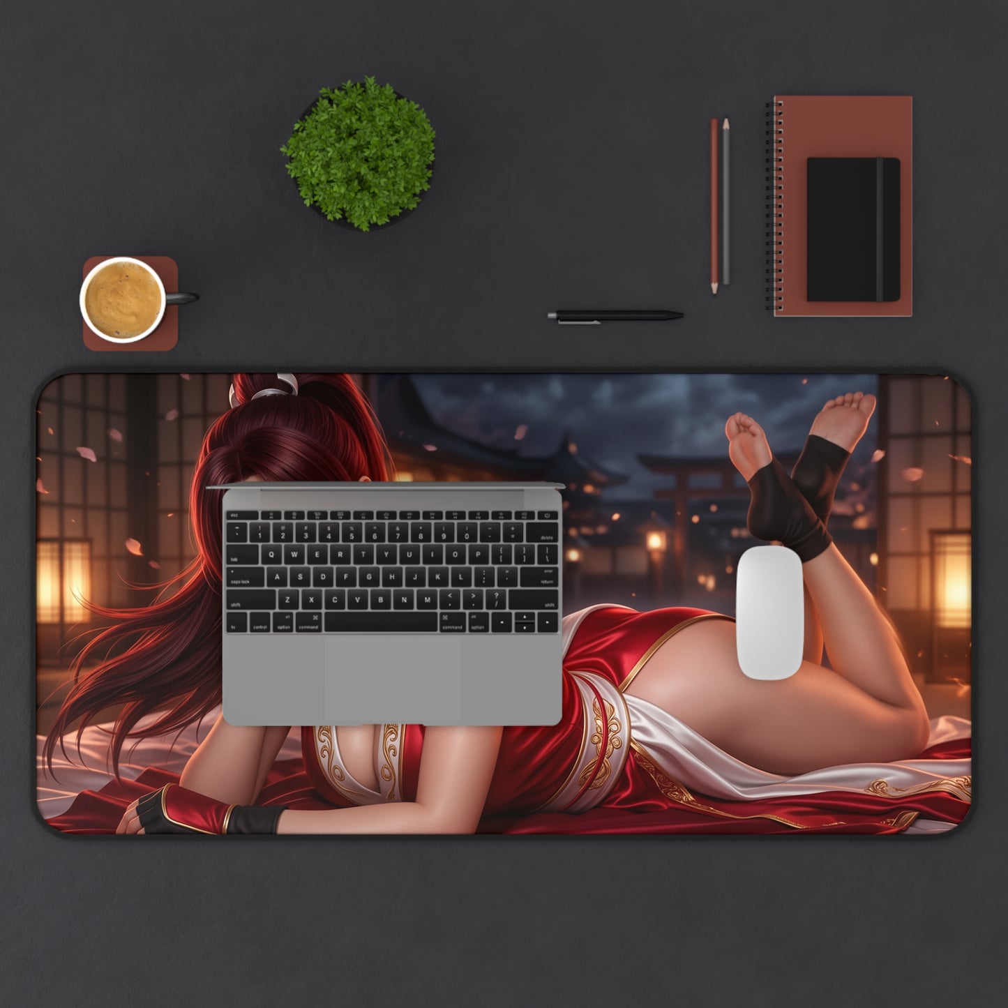 King of Fighters Mouse Pad, Mai Desk Mat, Anime Decor XXL