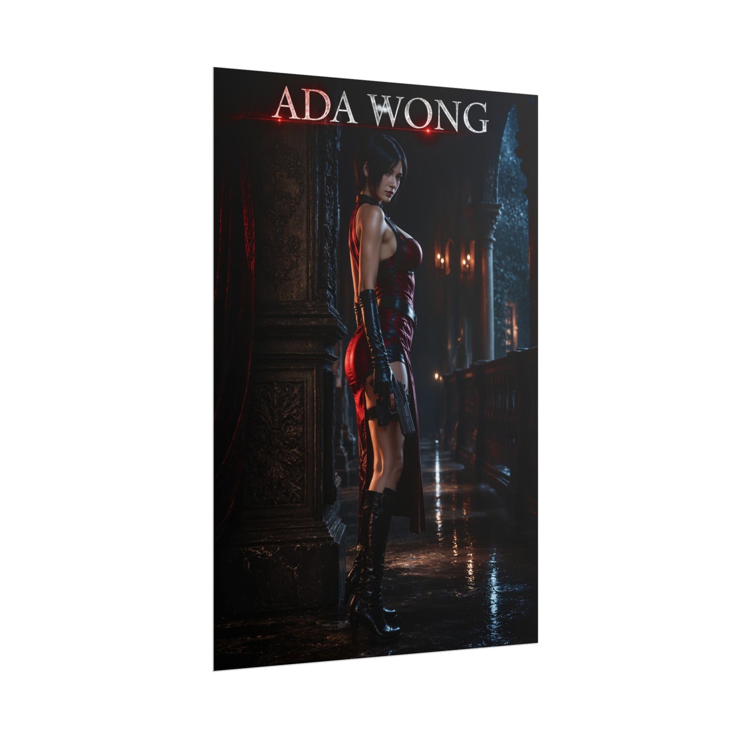 Resident Evil 4 Ada Wong Collectible Poster Game Wall Art Print