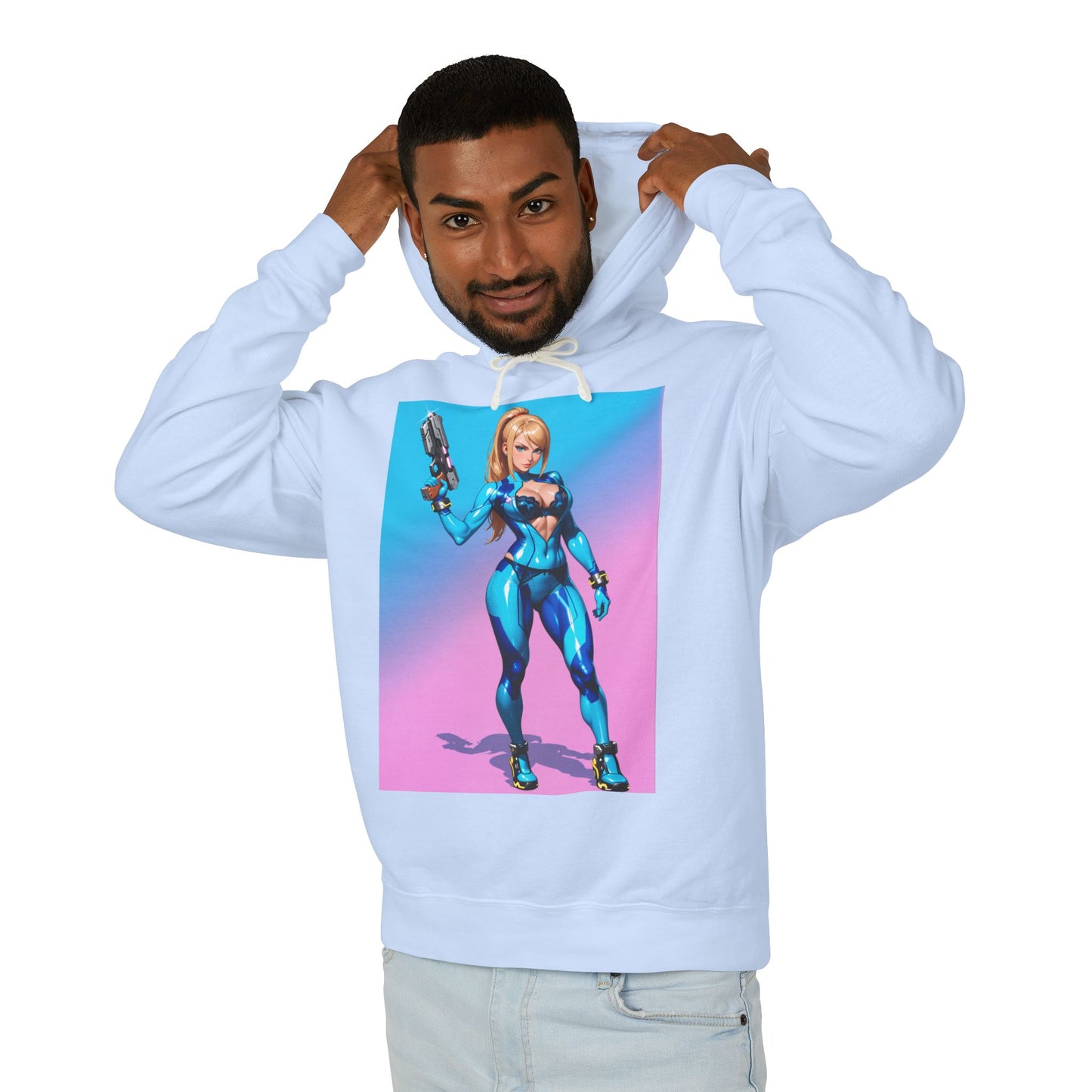 Худі Самус Аран | Худі в нульовому костюмі героїні | Пуловер у стилі аніме з науковою фантастикою