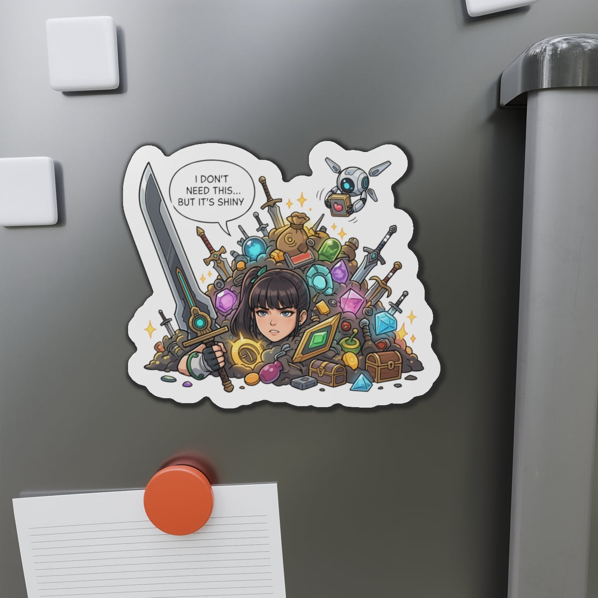 Eve Stellar Blade Magnet – Sexy Anime-Kriegerin Magnet, Sci-Fi-Kunst für den Kühlschrank