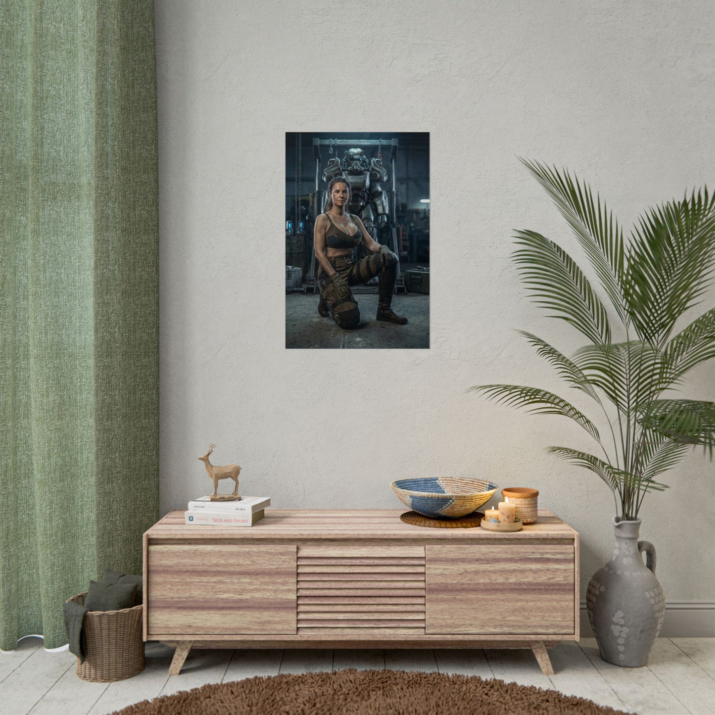 Fallout Survivor Woman Poster / Fallout Survivor Wall Art / Fallout Survivor Art Print / Fallout Poster - realistic hardened female wasteland survivor art