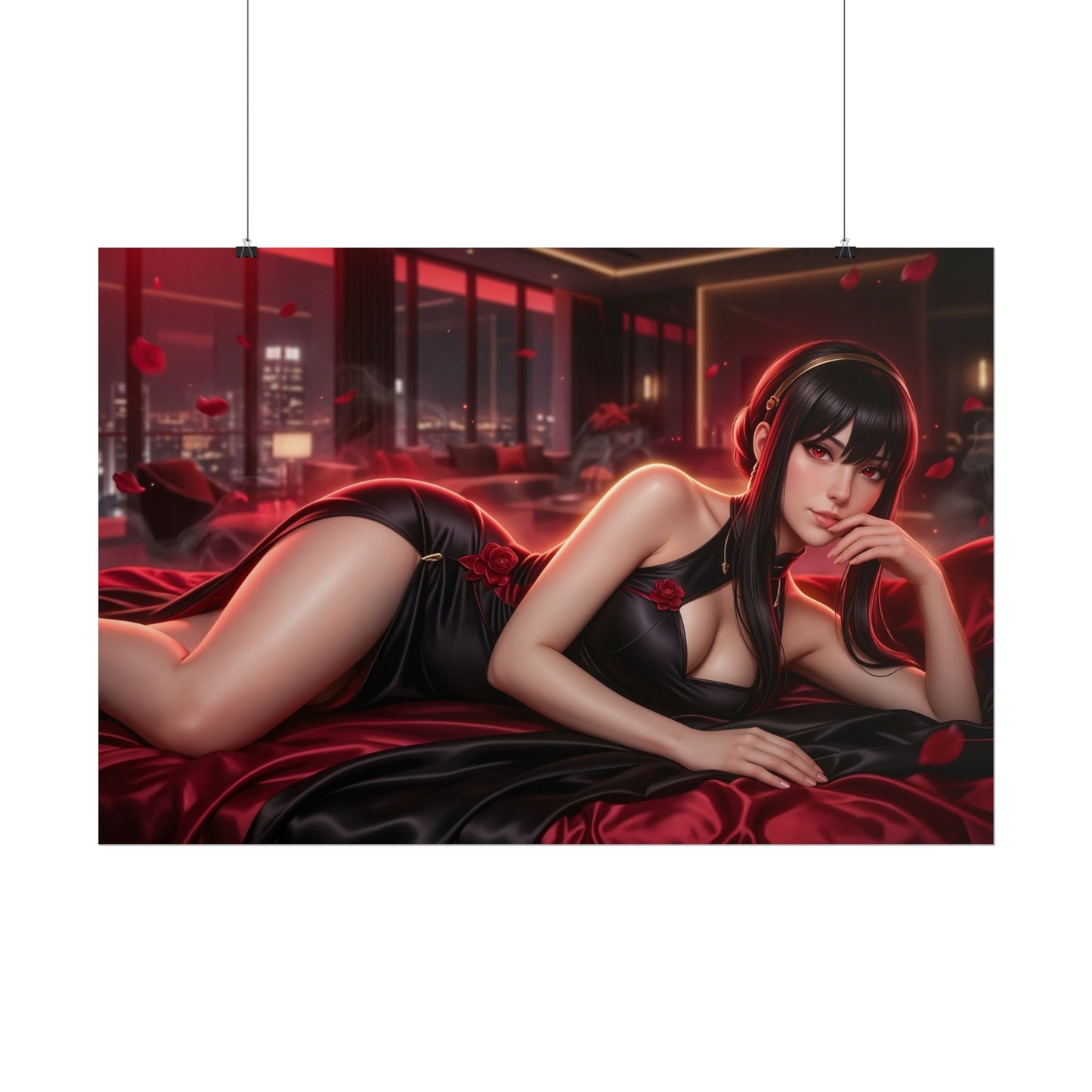 Yor Forger Poster, Anime Wall Art, Fantasy Print, Gamer Decor