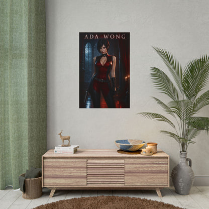 Ada Wong Resident Evil 4 Remake Poster Gaming Wall Art Print