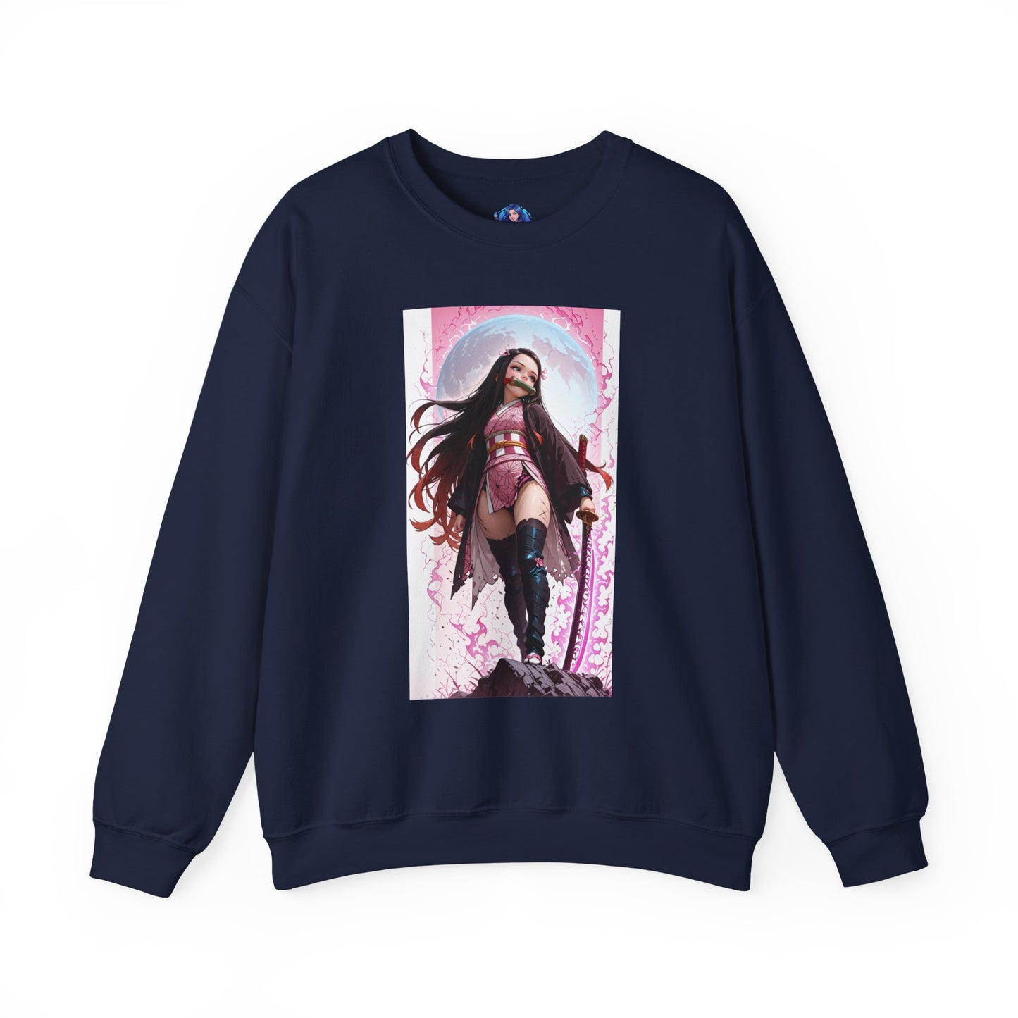 Nezuko Kamado Sweatshirt, Anime Heroine Crewneck, Stylish Demon Slayer Streetwear