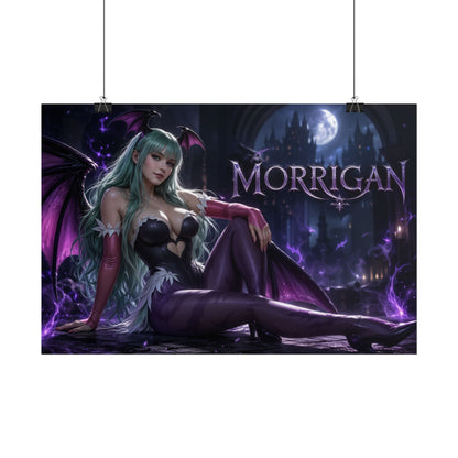 Morrigan Aensland Darkstalkers Poster Wall Art Character Room Decor Collectible