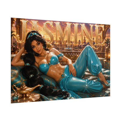 Princess Jasmine Aladdin Poster Fantasy Wall Art Room Decor Collectible Print