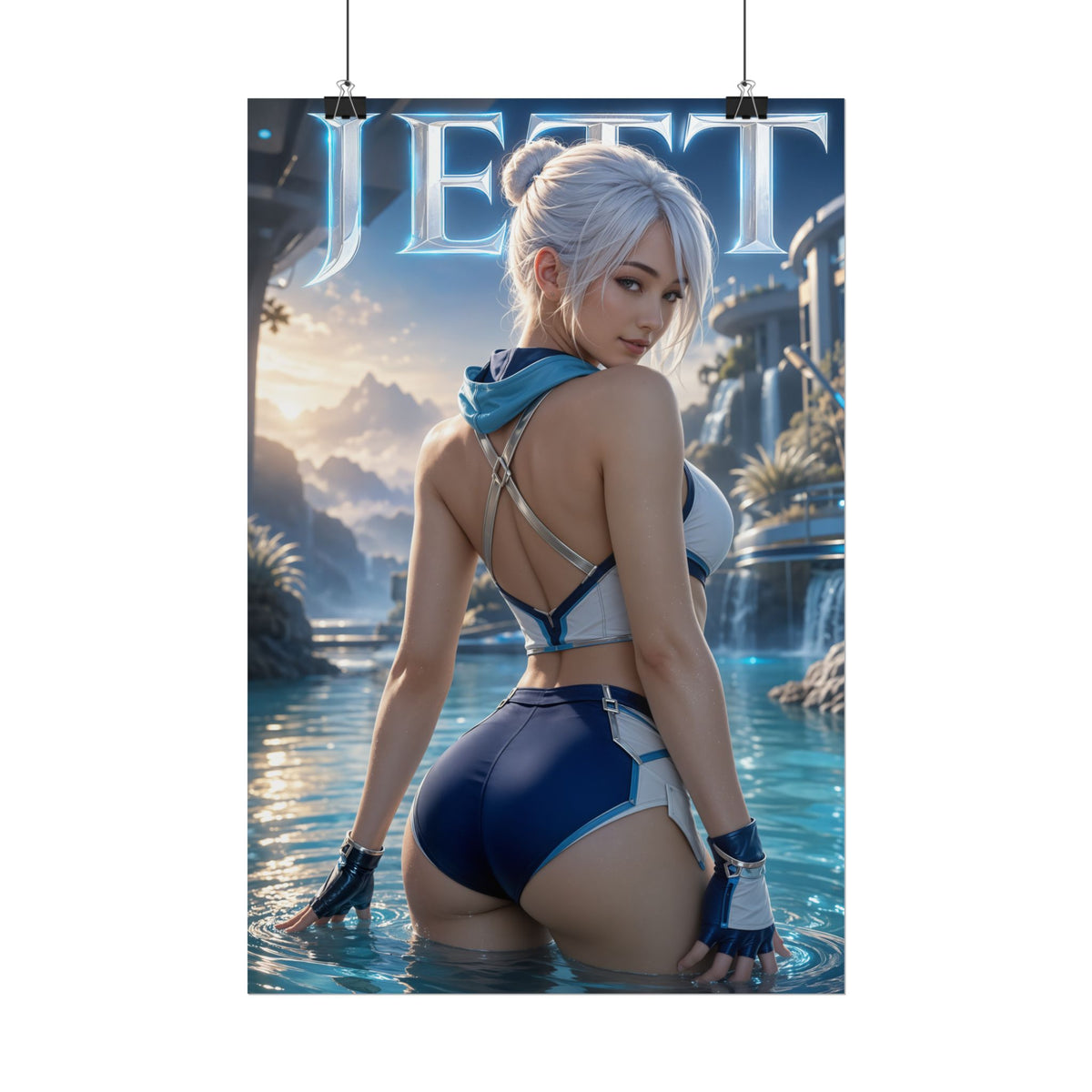 Gaming Wall Art Jett Valorant Poster Bedroom Game Room Decor Art Print