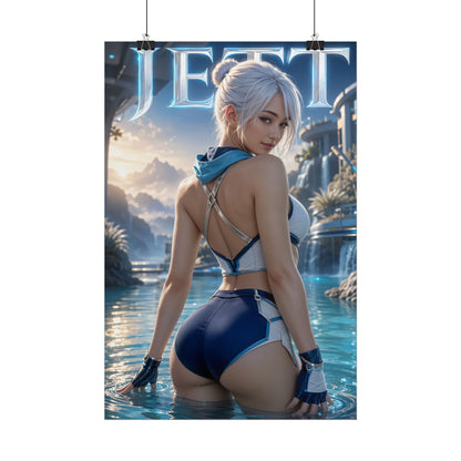 Gaming Wall Art Jett Valorant Poster Bedroom Game Room Decor Art Print