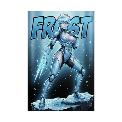 Frost Mortal Kombat Poster, Mortal Kombat Wall Art Print, Ice Fighter Girl Decor, Fighting Game Wall Art, Gamer Gift