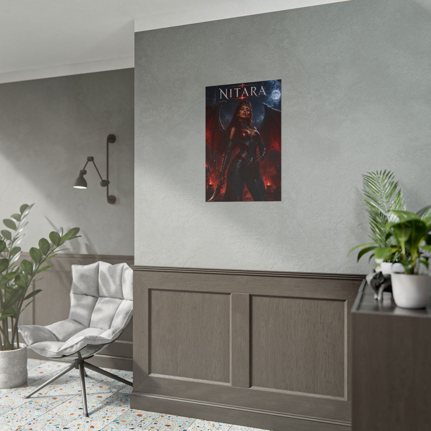 Nitara MK Poster Mortal Kombat Gaming Wall Art Print Decor