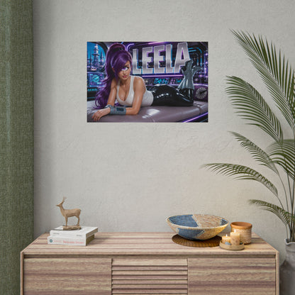 Cartoon Wall Art Turanga Leela Futurama Poster Room Decor Character Print