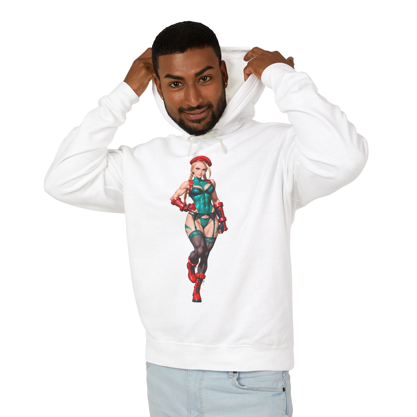 Cammy White Hoodie | Street Fighter Gamer Hoodie | Anime Waifu Grafik-Pullover