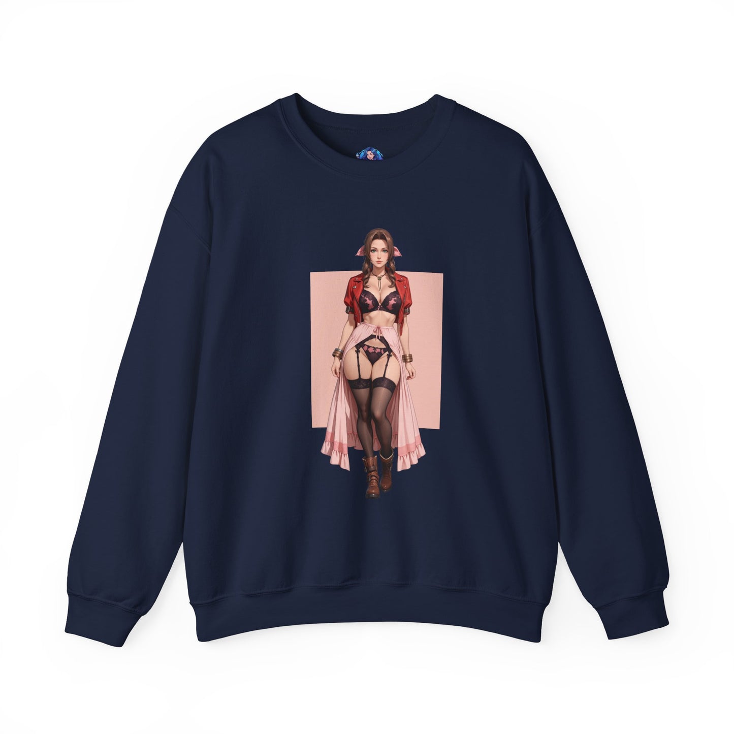 Толстовка Aerith Gainsborough, FFVII Crewneck, елегантний ігровий одяг для колекціонерів