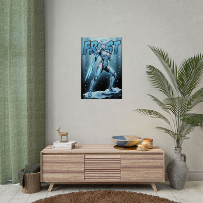 Frost Mortal Kombat Poster, Mortal Kombat Wall Art Print, Ice Fighter Girl Decor, Fighting Game Wall Art, Gamer Gift